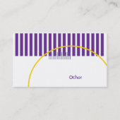 紫色の幾何学的-ビジネス 名刺 (裏面)