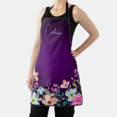 紫色の庭花 エプロン (インサイチュ)