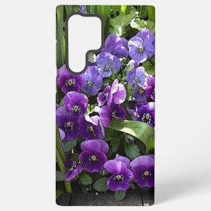 紫色の庭花 SAMSUNG GALAXY S22 ULTRAケース