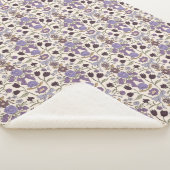 紫色の弓と素朴花 シェルパブランケット (3/4)