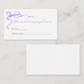 紫色の弓の推測どのように多くのキスゲームカード エンクロージャーカード (正面/裏面)