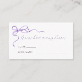 紫色の弓の推測どのように多くのキスゲームカード エンクロージャーカード