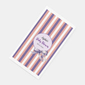 紫色の弓ラインモダン赤ちゃんシャワー (コーナー)