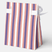 紫色の弓ラインモダン赤ちゃんシャワー フェイバーボックス (裏面)