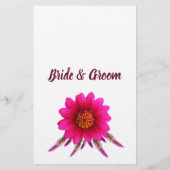 紫色の彼女はブライダルシャワーのゲームカードを好む チラシ (裏面)