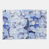 紫色の微生物パターン キッチンタオル (横)