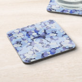 紫色の微生物パターン コースター (左側)