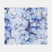 紫色の微生物パターン フリースブランケット (正面(横))