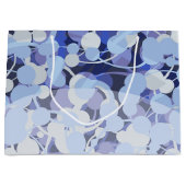 紫色の微生物パターン ラージペーパーバッグ (正面)