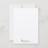 紫色の応答カードのあらゆる言語で愛して下さい 出欠カード (裏面)