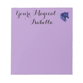 紫色の恋人あなたは魔法のユニコーンファンタジー名 ノートパッド