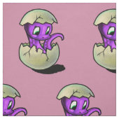 紫色の恐竜のHatchling ファブリック (見本)