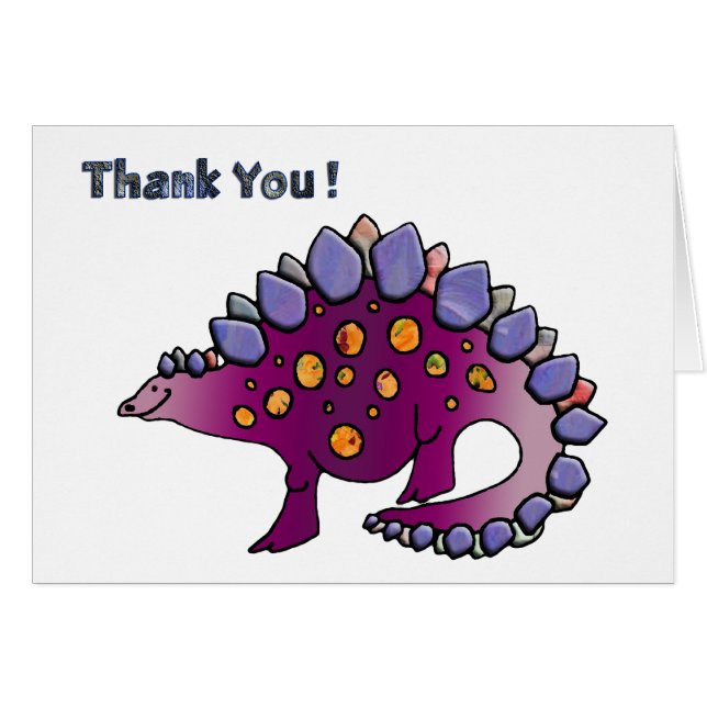 紫色の恐竜3 (正面横)