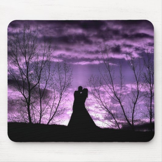 紫色の情熱のマウスパッド マウスパッド (正面)