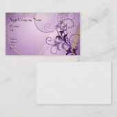 紫色の情熱の名刺 名刺 (正面/裏面)