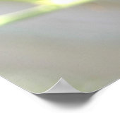 紫色の情熱の熱帯花が近くに咲く ポスター (角)