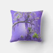 紫色の情熱の藤 クッション (裏面)