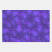 紫色の惑星と稲妻 ラッピングペーパーシート (正面2)