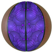 紫色の惑星、フラクタルパタモダンーン バスケットボール (縦)