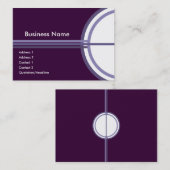紫色の成功Chubby名刺 名刺 (正面/裏面)
