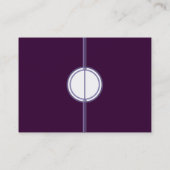 紫色の成功Chubby名刺 名刺 (裏面)