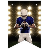 紫色の房の列の写真卒業 バンティングフラッグ (第2の旗)