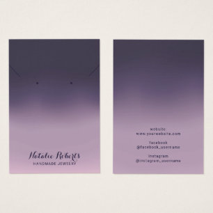 紫色の手作グラデーションりジュエリーイヤリングディスプレイ