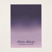 紫色の手作グラデーションりジュエリーイヤリングディスプレイ (正面)