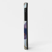 紫色の抽出された花模様 Case-Mate iPhoneケース (裏面/左)