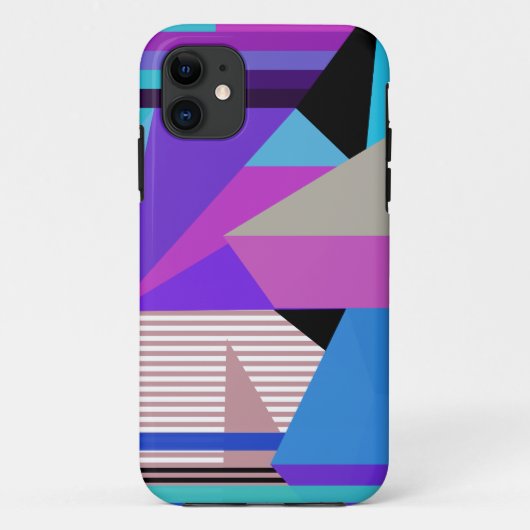 紫色の抽象的な幾何学的設計のiPhone 5の場合 Case-Mate iPhoneケース (裏面)