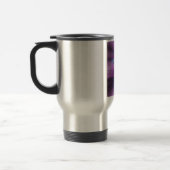 紫色の抽象美術 トラベルマグ (左)