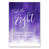 紫色の抽象芸術の洗浄近代美術のテーブル第8 テーブルナンバー (正面)