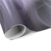 紫色の抽象芸術フラクタルフラワー ラッピングペーパー (ロールコーナー)