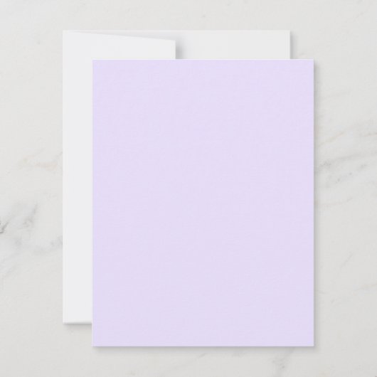 紫色の抽象芸術フローラ結婚式の日付を保存 招待状 (裏面)