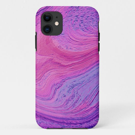紫色の抽象芸術 スワールデザイン Case-Mate iPhoneケース (裏面)