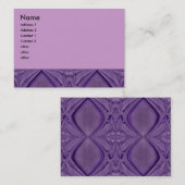 紫色の抽象芸術 名刺 (正面/裏面)