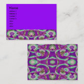 紫色の抽象芸術 名刺 (正面/裏面)