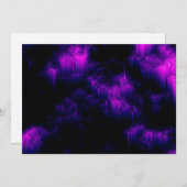 紫色の招待状 招待状 (正面/裏面)