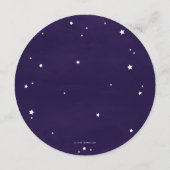 紫色の散在スターズスクエア/ラウンドハロウィン メニュー (裏面)