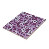 紫色の文字 タイル (側面)