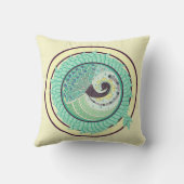 紫色の新しいの孔雀の芸術の装飾の枕 クッション (裏面)