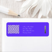 紫色の旋回ラベル ラベル (インサイチュ)