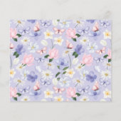 紫色の日付の夜のアイディアカード (裏面)