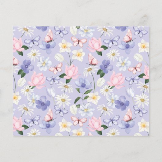 紫色の日付の夜のアイディアカード (裏面)