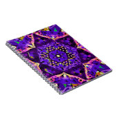 紫色の星の花の曼荼羅 ノートブック (右側)