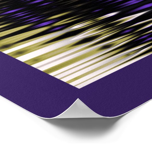 紫色の星反射 ポスター (角)