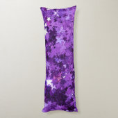 紫色の星抱き枕(名前の付いた、または名前のない) ボディピロー (裏面 (縦))