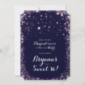 紫色の星空の天の甘い16 招待状 (正面)