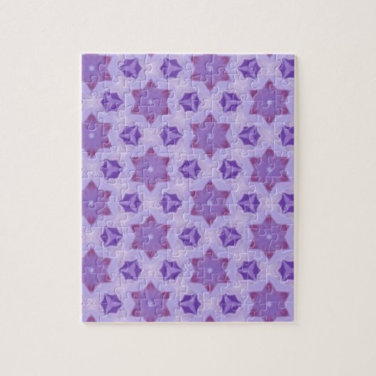 紫色の星 ジグソーパズル (縦)