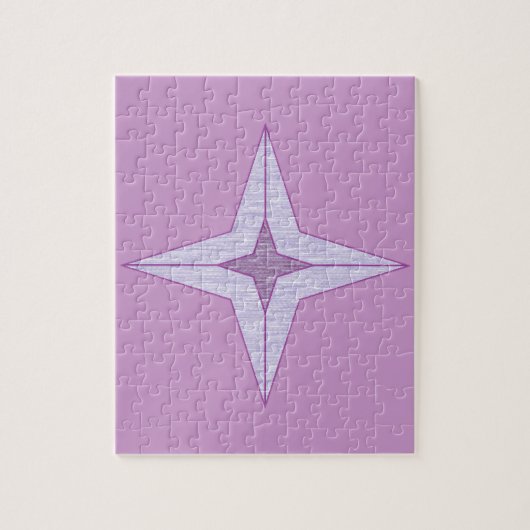 紫色の星 ジグソーパズル (縦)